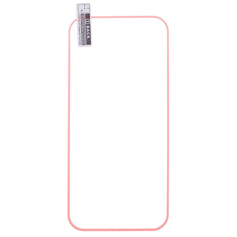 iPhone 15 Plus Skärmskydd i Glas - Lysande Pink Kant