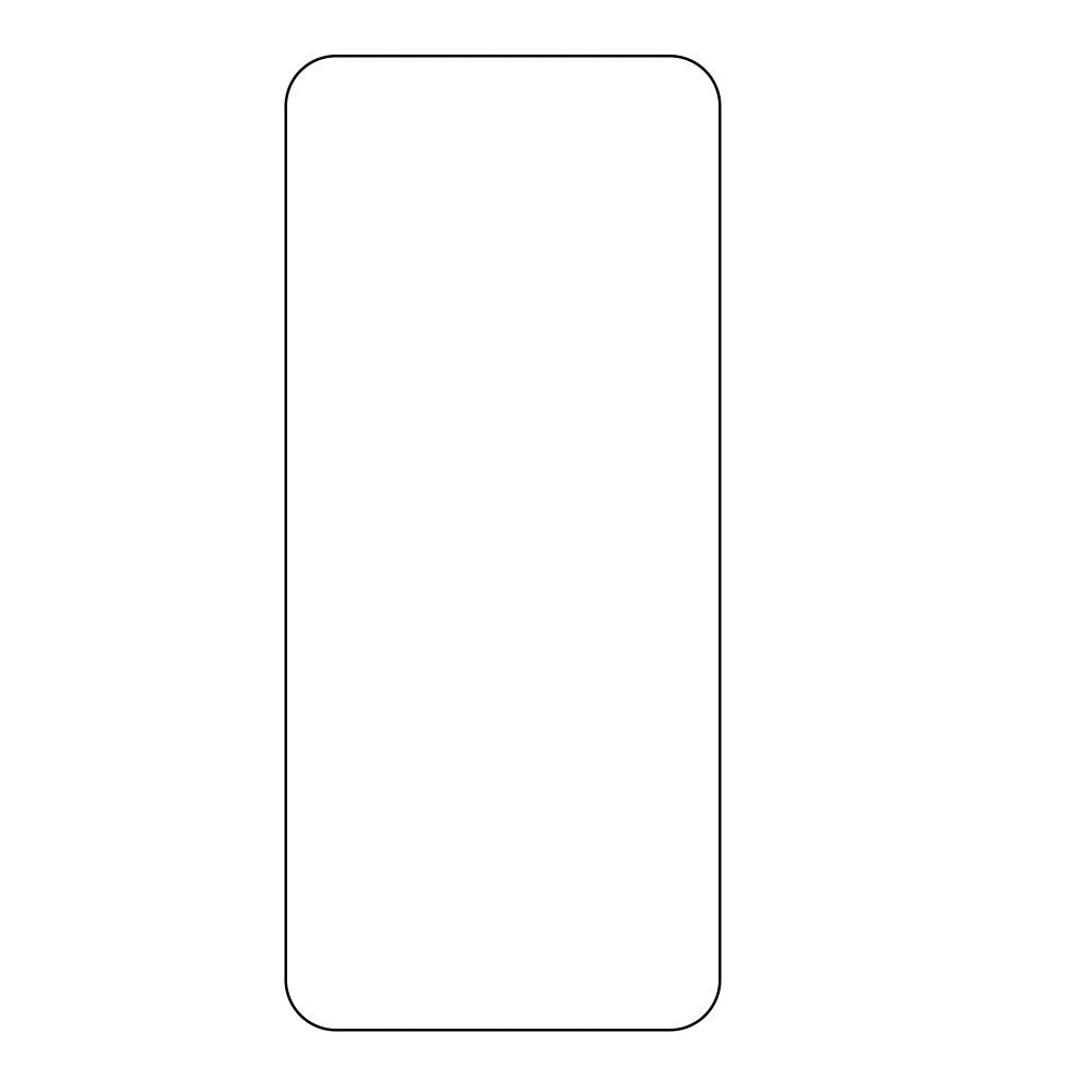 Oppo A79 (5G) Skärmskydd - Skalvänligt - Transparent / Svart Kant