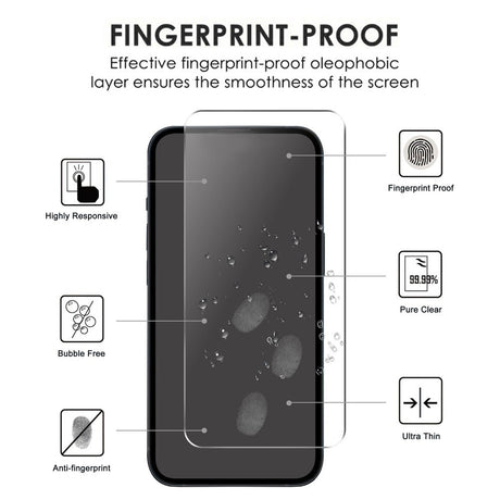 Oppo A79 (5G) Skärmskydd - Skalvänligt - Transparent / Svart Kant