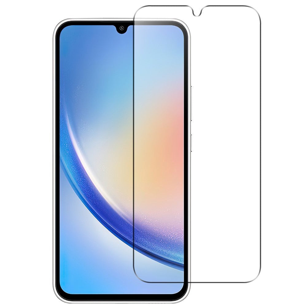 Samsung Galaxy A55 (5G) Arc Edge Skärmskydd i Härdat Glas - Case Friendly - Genomskinlig