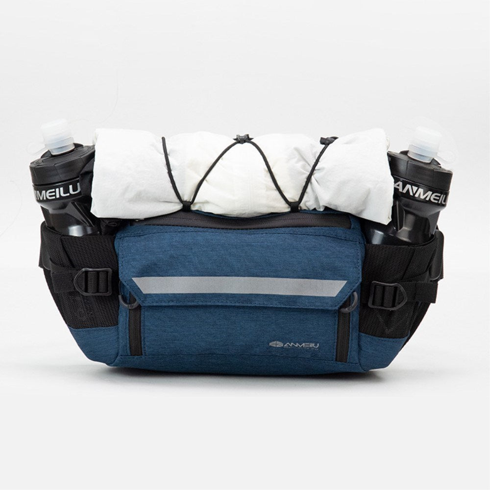 Nylon Midjeväska m. Förvaringsfickor - Blå