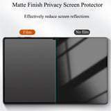 Samsung Galaxy Tab A9 Skärmskydd i Härdat Glas - Privacy Funktion - Genomskinlig
