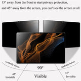 Samsung Galaxy Tab A9 Skärmskydd i Härdat Glas - Privacy Funktion - Genomskinlig