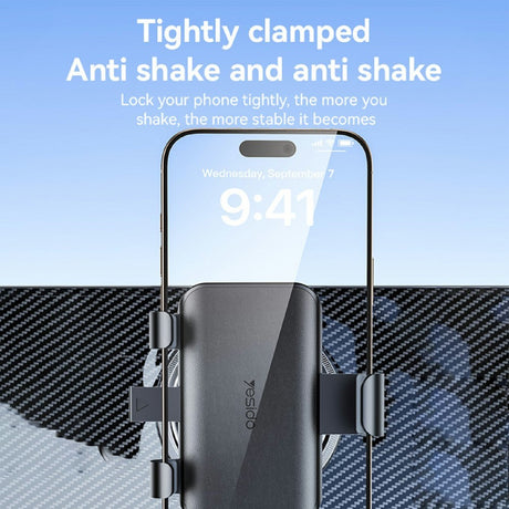 Justerbar Mobilhållare till Bil - Svart