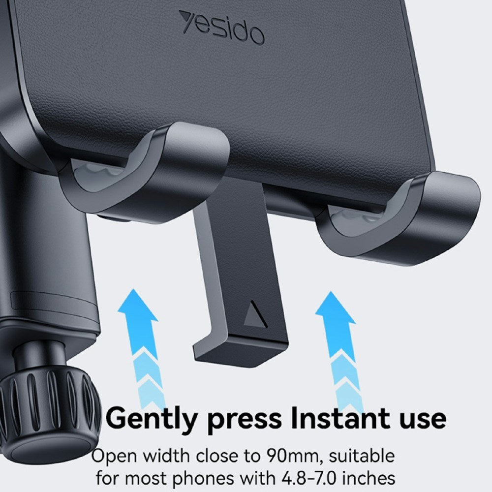 Justerbar Mobilhållare till Bil - Svart