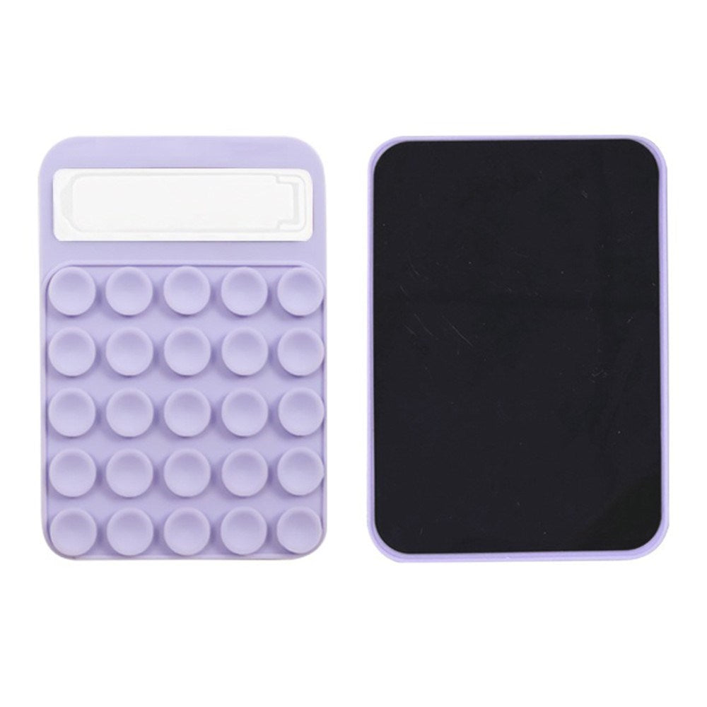 Magnetisk Silikon Sugkopp m. Kickstand - Lila