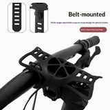 Universell Mobiltelefonhållare för Cykel - Flexibel Silikon - Mobilstorlek: ca. 120 - 180 mm - Svart