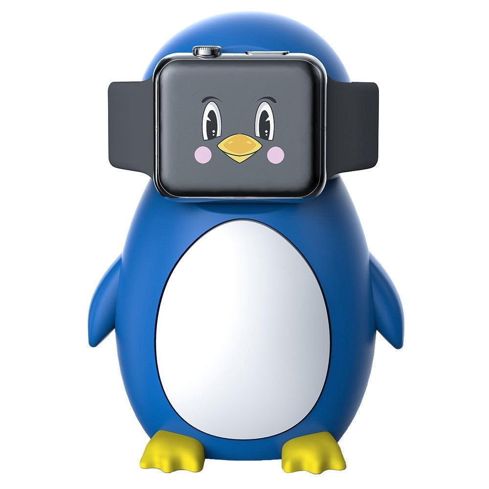 Silikonladdare för Apple Watch - Söt Penguin - Blå