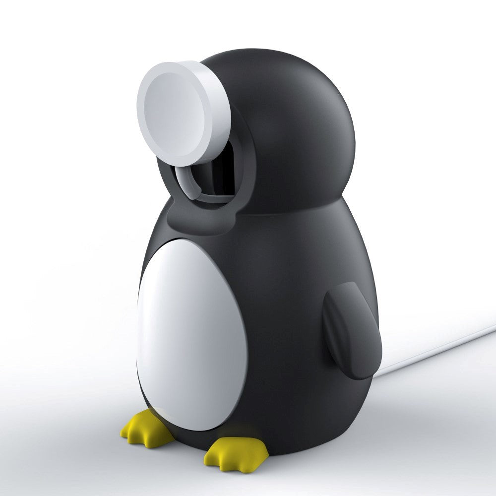 Silikonladdare för Apple Watch - Söt Penguin - Blå