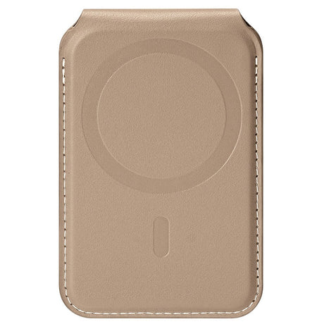 DUX DUCIS Magnetisk Korthållare för 5 Kort med Stativfunktion - MagSafe Kompatibel - Beige