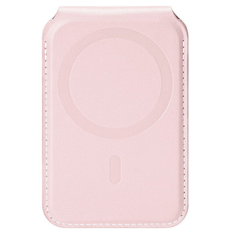 DUX DUCIS Magnetisk Korthållare för 5 Kort med Stativfunktion - MagSafe Kompatibel - Rosa