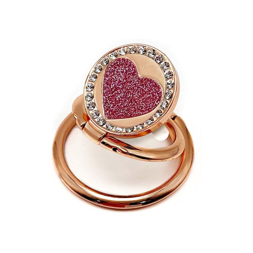 Mobilt Självhäftande Stativ - Hjärta - Rosa