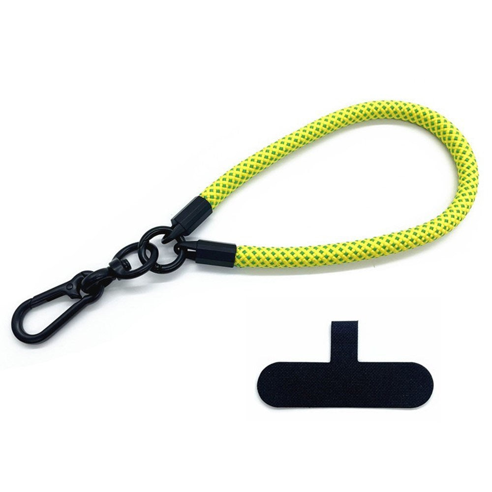 Polyester Handledsrem m. Insticksplatta - 30cm - Gul / Grön