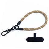Polyester Handledsrem m. Insticksplatta - 30cm - Beige / Vit