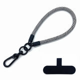 Polyester Handledsrem m. Insticksplatta - 30cm - Svart / Vit