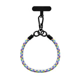 Flätad Polyester Handledsrem - inkl. Insticksplatta - 30cm - Flerfärgad