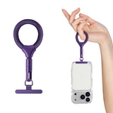 Polyester Fingerrem för Mobil - 10cm - Lila