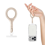 Polyester Fingerrem för Mobil - 10cm - Beige