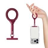 Polyester Fingerrem för Mobil - 10cm - Röd