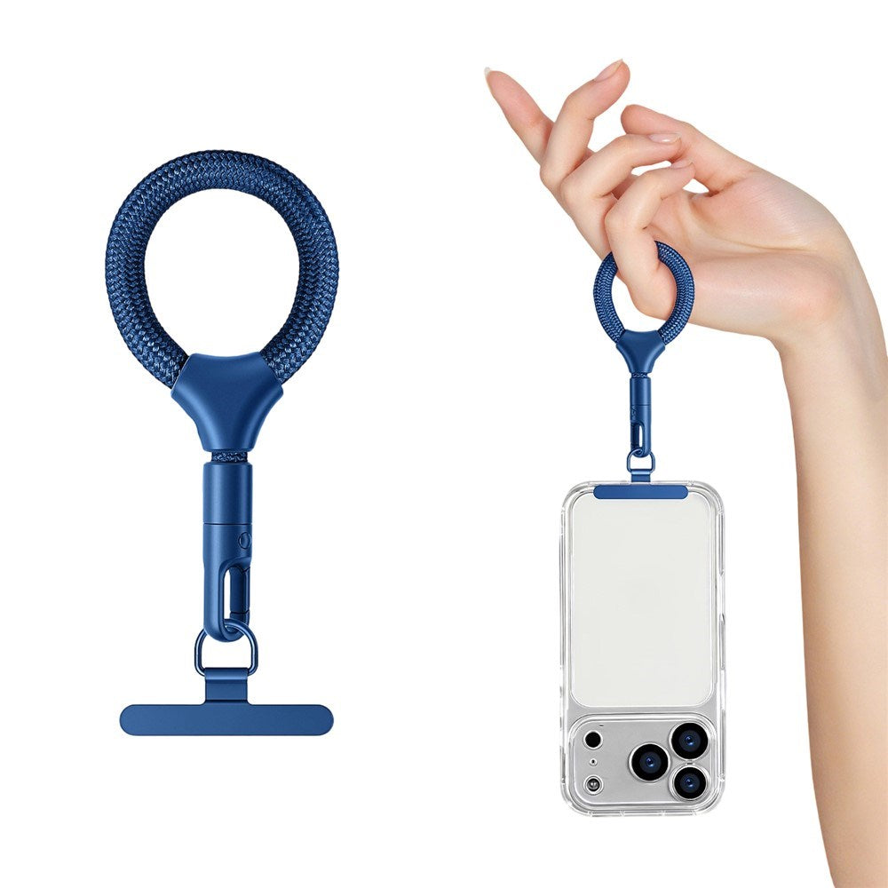 Polyester Fingerrem för Mobil - 10cm - Blå