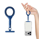 Polyester Fingerrem för Mobil - 10cm - Blå