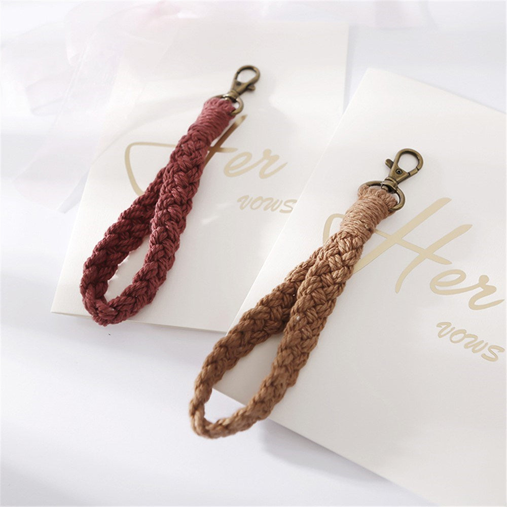 Nyckelband / Handledsrem 18cm - Textil - Röd