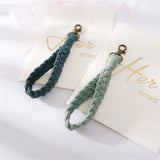 Nyckelband / Handledsrem 18cm - Textil - Blå