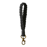 Nyckelband / Handledsrem 18cm - Textil - Svart