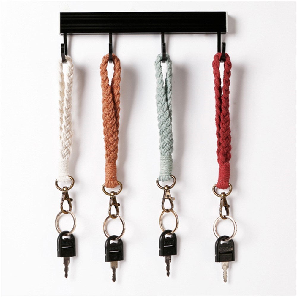 Nyckelband / Handledsrem 18cm - Textil - Svart
