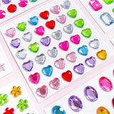 Flerfärgade Självhäftande Kristall 3D Stickers - 20 st - Åttkantiga