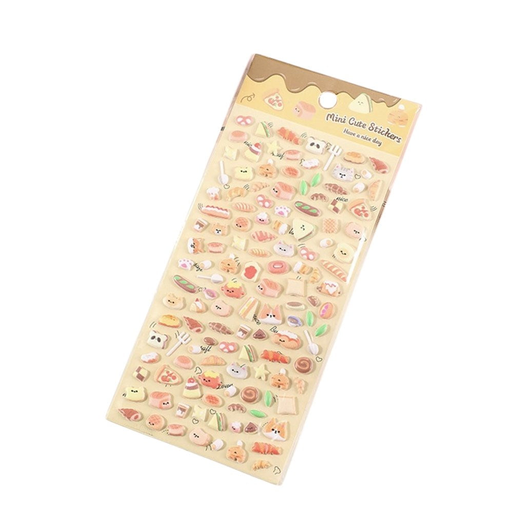 Mini 3D Bubble Foam Stickers - Blandade Mat
