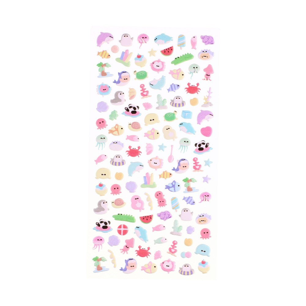 Mini 3D Bubble Foam Stickers för Mobil & Kamera-Sektionen - Blandade Havsdjur