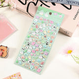 Mini 3D Bubble Foam Stickers - Blandade Djur