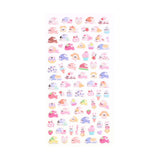 Mini 3D Bubble Foam Stickers för Mobil & Kamera-Sektionen - Kaniner & Mat