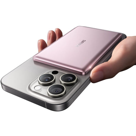 TORRAS MiniMag Powerbank 5 000 mAh - Magnetisk - Rosa