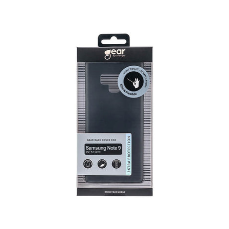 Samsung Galaxy Note 9 GEAR Halvtransparent Flexibelt Plast Skal - Svart