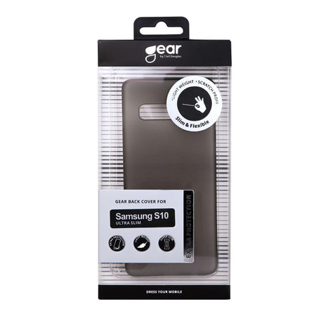 Samsung Galaxy S10 GEAR Halvtransparent Flexibelt Plast Skal - Svart