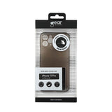 iPhone 11 Pro GEAR Halvtransparent Flexibelt Plast Skal - Svart