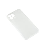 iPhone 11 Pro GEAR Halvtransparent Flexibelt Plast Skal - Vit