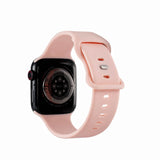 Apple Watch (38/40/SE/41/42mm) GEAR Rem Silikon - Rosa