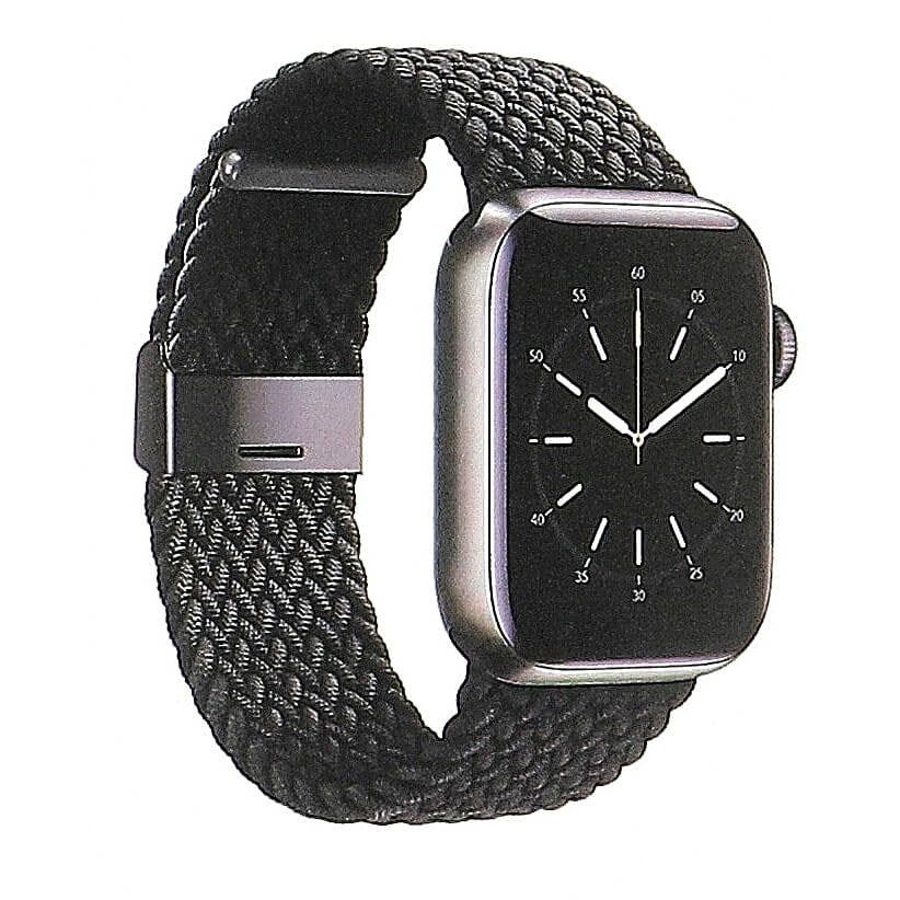 Apple Watch (38/40/SE/41/42mm) GEAR Flätad Rem - Svart