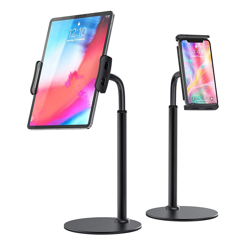 Mobil / Tablet Holder Til Bord m. 360° Rotation - Sort