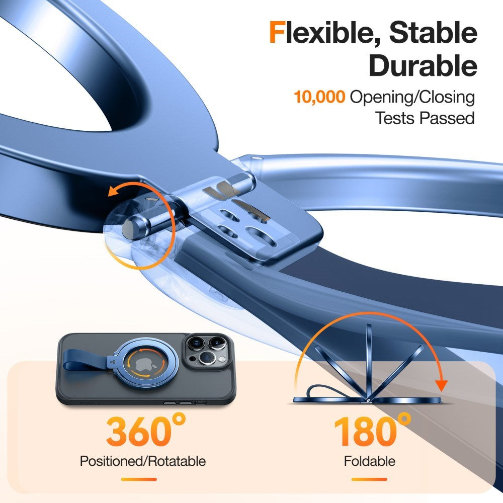 TORRAS Metall Ringhållare & Ställ - MagSafe Kompatibel - Blå