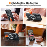 TORRAS Metall Ringhållare & Ställ - MagSafe Kompatibel - Silver / Orange