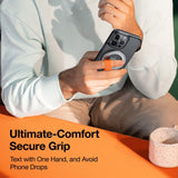 TORRAS Metall Ringhållare & Ställ - MagSafe Kompatibel - Silver / Orange