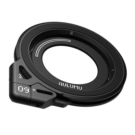 AULUMU 2-i-1 Magnetisk Fingerring / Mobilt Stativ - 360° Roterbar - MagSafe Kompatibel - Svart