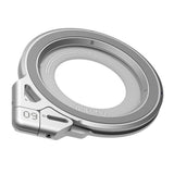 AULUMU 2-i-1 Magnetisk Fingerring / Mobilt Stativ - 360° Roterbar - MagSafe Kompatibel - Silver