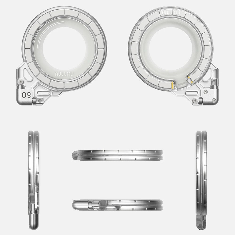 AULUMU Magnetisk 360° Roterande Mobilhållare med Z-Axel - MagSafe Kompatibel - Vit