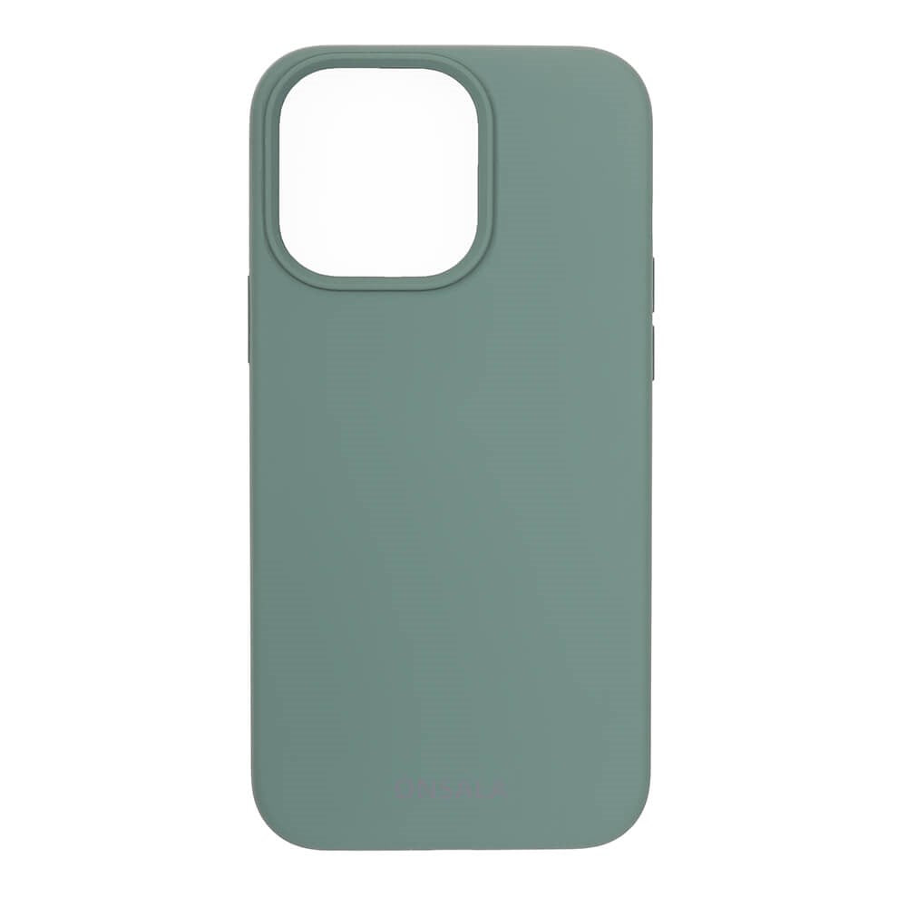 iPhone 13 Pro GEAR ONSALA Collection Skal Liquid Silikon - Olive Green