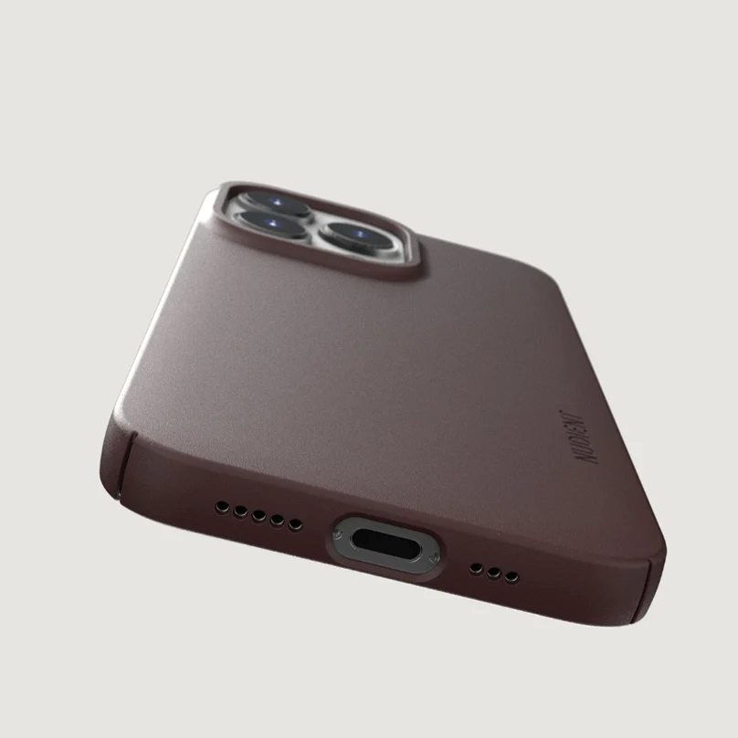 iPhone 13 Pro Nudient Thin Case V3 Skal - Sangria Red